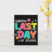 Happy laatste dag van school Afstuderen Groovy Ler Kaart (Gele Bloem)