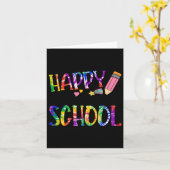 Happy laatste dag van school das dye Afstuderen le Kaart (Gele Bloem)