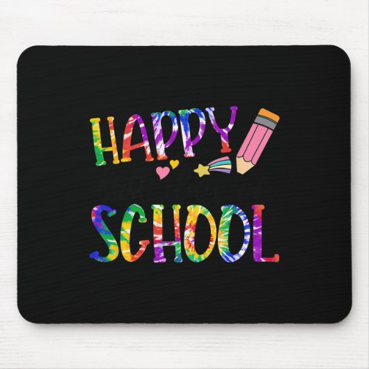 Happy laatste dag van school das dye Afstuderen le Muismat (Voorkant)
