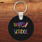 Happy laatste dag van school das dye Afstuderen le Sleutelhanger (Voorkant)