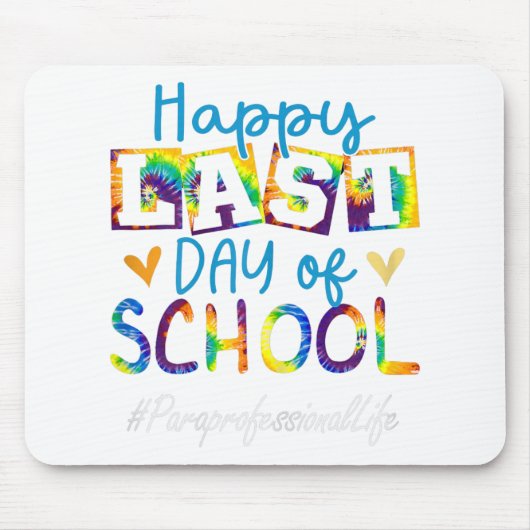 Happy laatste dag van school vrouwen Afstuderen Muismat (Voorkant)