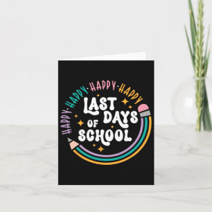 Happy laatste dag van schoolleraren Kinder laatste Kaart