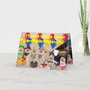 Happy Lab Birthday Kaart