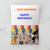 Happy Lab Verjaardag Kaart (Binnen)