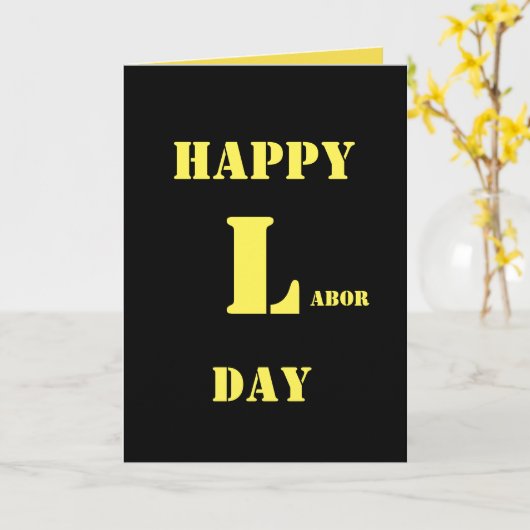 Happy Labor Day 2017 wenskaarten Kaart (Gele Bloem)