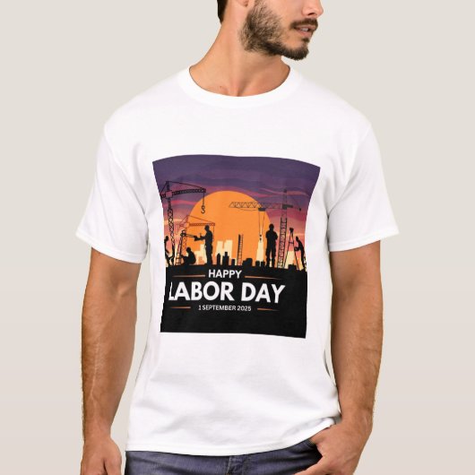 Happy Labor Day 2025 T-shirt (Voorkant)