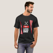 Happy Labor Day America Workers Day Labour Day 3 T-shirt (Voorkant volledig)