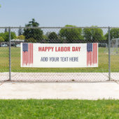 Happy Labor Day Amerikaanse vlag graffiti Spandoek (Insitu)