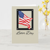 Happy Labor Day, Amerikaanse vlag, Tan Kaart (Gele Bloem)