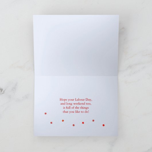 Happy Labor Day Canada Dock Kaart (Binnen)