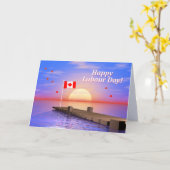 Happy Labor Day Canada Dock Kaart (Gele Bloem)