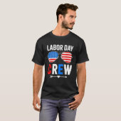 Happy Labor Day Crew Patriot Happy Labor Day Vinta T-shirt (Voorkant volledig)