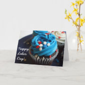 Happy Labor Day Cupcakes wenskaart Kaart (Gele Bloem)