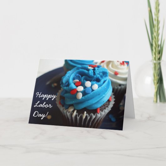 Happy Labor Day Cupcakes wenskaart Kaart (Voorkant)