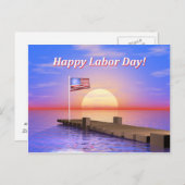 Happy Labor Day Dock Briefkaart (Voorkant / Achterkant)