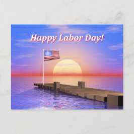 Happy Labor Day Dock Briefkaart