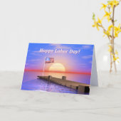Happy Labor Day Dock Kaart (Gele Bloem)