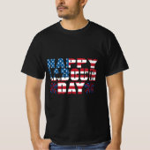 Happy Labor Day Gift Amerikaanse vlag T-shirt (Voorkant)