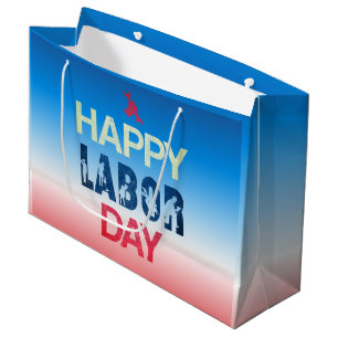 Happy Labor Day in rood wit blauw Groot Cadeauzakje
