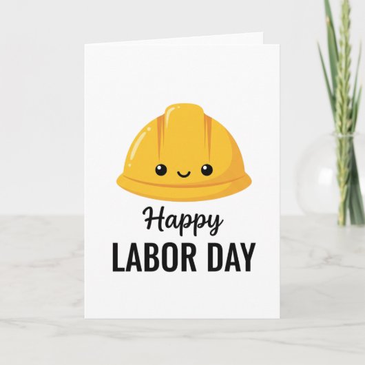 Happy Labor Day Kaarten Schattigee werknemers Mini (Voorkant)
