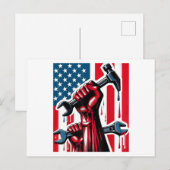 Happy Labor Day Mannen Vrouwen en Jeugd Briefkaart (Voorkant / Achterkant)