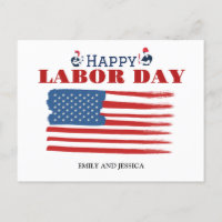Happy Labor Day patriottische Amerikaanse vlag