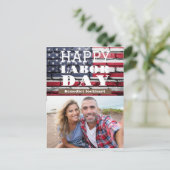 Happy Labor Day patriottische Amerikaanse vlag Briefkaart (Staand voorkant)