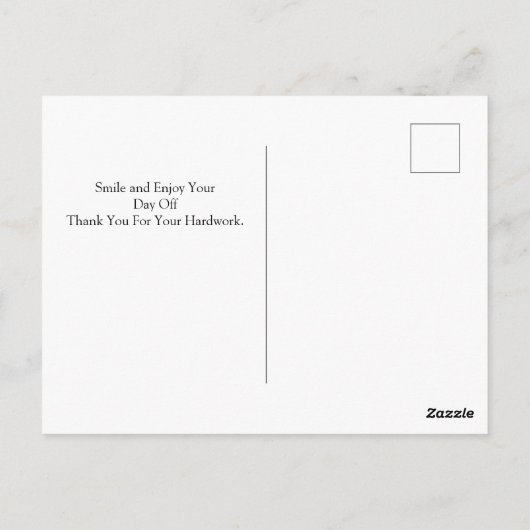 Happy Labor Day patriottische Verenigde Staten Roo Briefkaart (Achterkant)