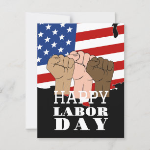 Happy Labor Day patriottische Verenigde Staten Roo Briefkaart