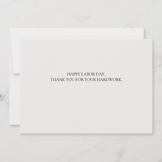 Happy Labor Day patriottische Verenigde Staten vla Bedankkaart (Achterkant)