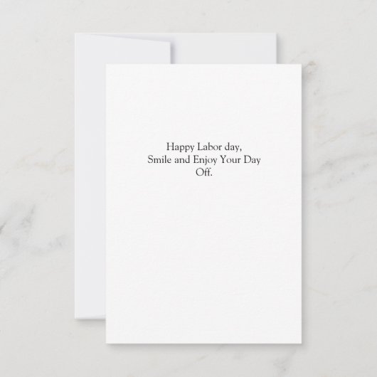 Happy Labor Day patriottische Verenigde Staten vla Bedankkaart (Achterkant)