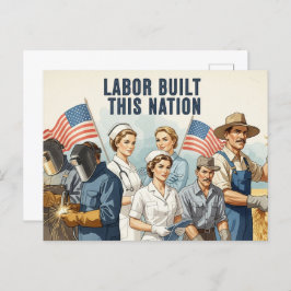 Happy Labor Day  Postcard Briefkaart