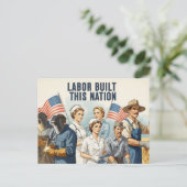 Happy Labor Day  Postcard Briefkaart (Staand voorkant)