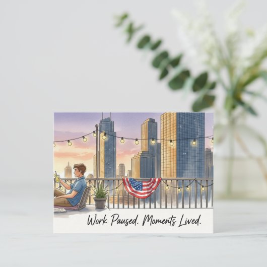 Happy Labor Day  Postcard Briefkaart (Staand voorkant)