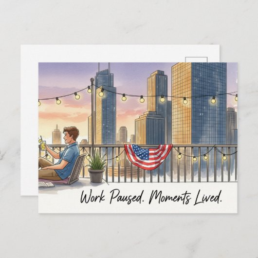 Happy Labor Day  Postcard Briefkaart (Voorkant / Achterkant)