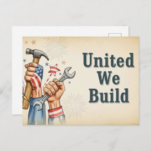 Happy Labor Day  Postcard Briefkaart (Voorkant / Achterkant)