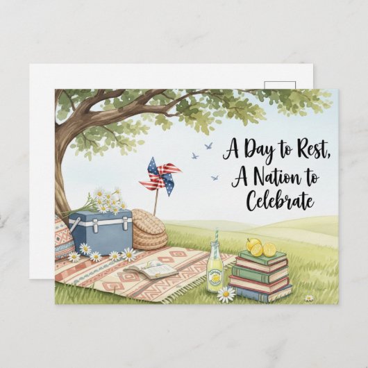 Happy Labor Day  Postcard Briefkaart (Voorkant / Achterkant)