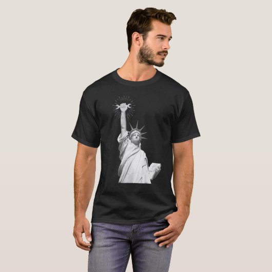 Happy Labor Day Shirt Statue of Liberty Labor Day  (Voorkant volledig)