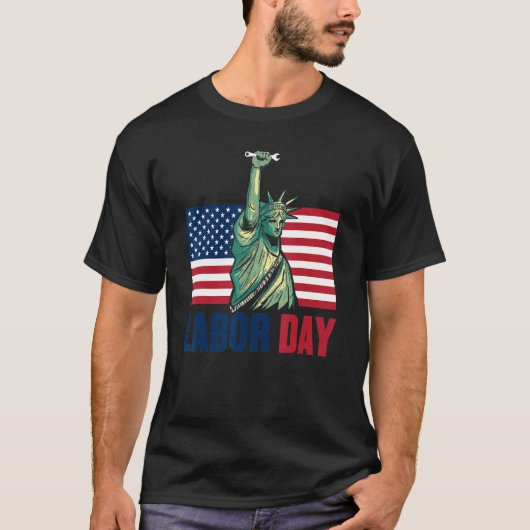 Happy Labor day statue of liberty for menwomen US  T-shirt (Voorkant)