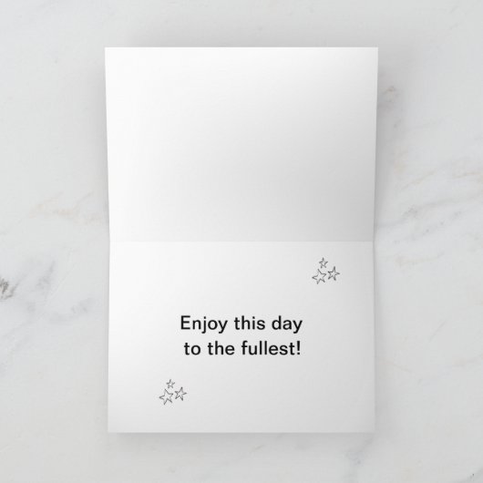 Happy Labor Day Sterren Rood Wit Blauw Kaart (Binnen)