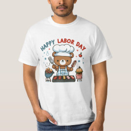 Happy Labor Day Teddy Bear T-shirt