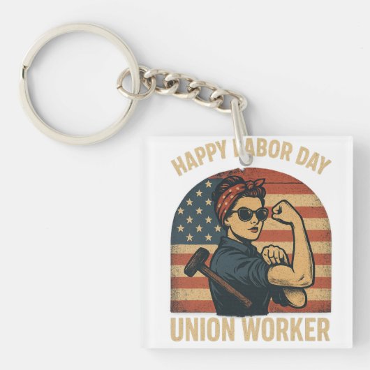 Happy Labor Day - Union Pride Sleutelhanger (voorkant)