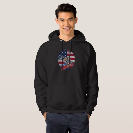 Happy Labor Day US Flag Patriot Happy Labor Day Hoodie (Voorkant volledig)