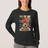 Happy Labor Day US flag statue of liberty   T-shirt (Voorkant)