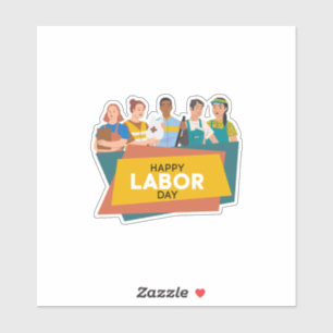 Happy Labor Day US Sticker