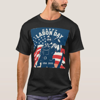 Happy Labor Day USA 2035 T-shirt – Patriottisch
