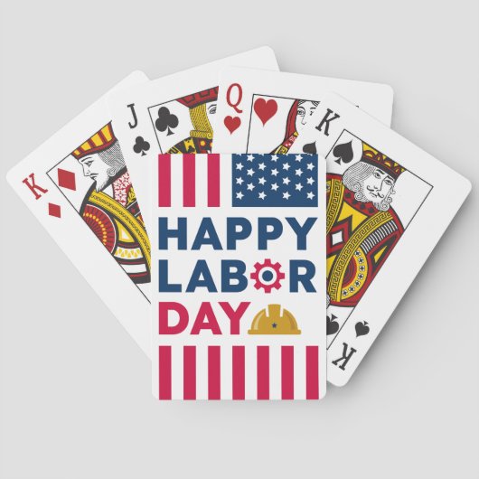 Happy Labor Day, Verenigde Staten Pokerkaarten (Achterkant)