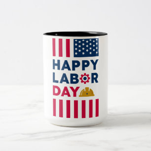 Happy Labor Day, Verenigde Staten Tweekleurige Koffiemok