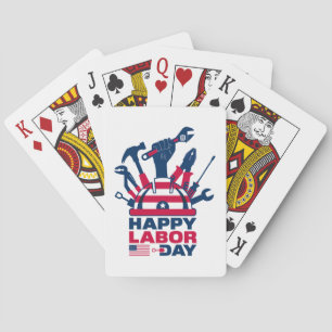 Happy Labor Day, Verenigde Staten Vakantie Pokerkaarten