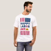 Happy Labor Day, Verenigde Staten Vakantie T-shirt (Voorkant volledig)